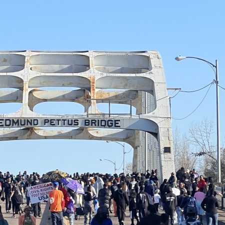 RMV leadership organized around 700 students and young voters to participate in the 2024 march commemorating Bloody Sunday in Selma, Alabama